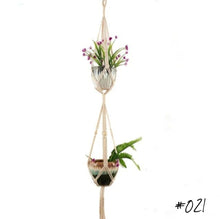 Load image into Gallery viewer, Handmade macrame plant hanger | 16 patterns | single double tripple
