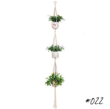 Load image into Gallery viewer, Handmade macrame plant hanger | 16 patterns | single double tripple
