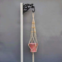 Load image into Gallery viewer, handmade and 100% organic cotton macrame plant hanger
