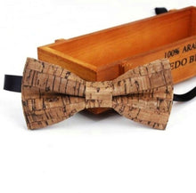 Load image into Gallery viewer, Sustainable handmade cork bow tie neckwear | 25 different designs
