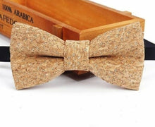 Load image into Gallery viewer, Sustainable handmade cork bow tie neckwear | 25 different designs
