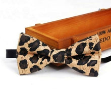 Load image into Gallery viewer, Sustainable handmade cork bow tie neckwear | 25 different designs
