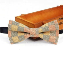 Load image into Gallery viewer, Sustainable handmade cork bow tie neckwear | 25 different designs
