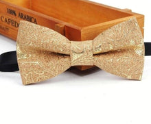 Load image into Gallery viewer, Sustainable handmade cork bow tie neckwear | 25 different designs
