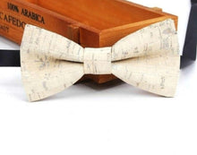 Load image into Gallery viewer, Sustainable handmade cork bow tie neckwear | 25 different designs
