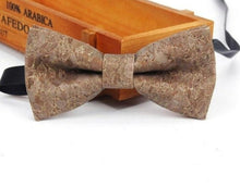 Load image into Gallery viewer, Sustainable handmade cork bow tie neckwear | 25 different designs
