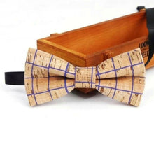 Load image into Gallery viewer, Sustainable handmade cork bow tie neckwear | 25 different designs
