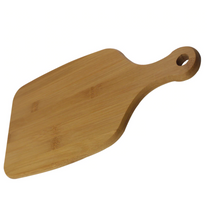 Load image into Gallery viewer, classic and simply shaped bamboo chopping board for your kitchen and for serving
