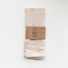 Load image into Gallery viewer, Sustainable beige linen napkins in different colours
