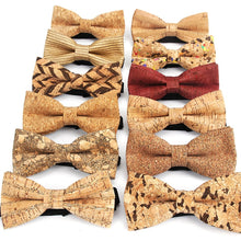 Load image into Gallery viewer, Sustainable handmade cork bow tie neckwear | 25 different designs
