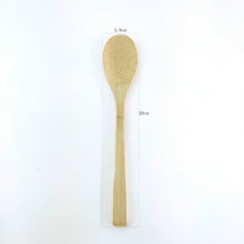 Load image into Gallery viewer, Spare bamboo spoon for cutlery set  in fabric case
