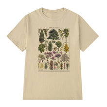 Load image into Gallery viewer, Tree themed cotton t-shirt *Every Day Is Earth Day* | khaki or white
