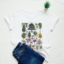 Load image into Gallery viewer, Tree themed cotton t-shirt *Every Day Is Earth Day* | khaki or white
